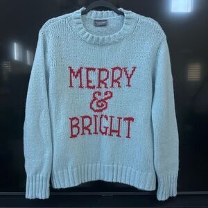 Wooden Ships Merry & Bright Light Blue Sweater X/S